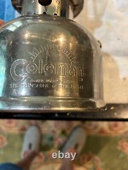 Vintage Coleman Model 202 Single Mantel Lantern The Sunshine Of The Night
