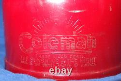 Vintage Coleman RED Lantern 4/1962 200a195 Red WithBox & Paperwork Nice