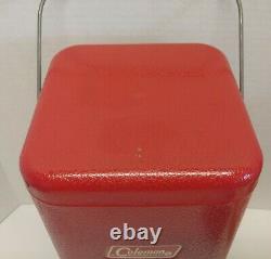 Vintage Coleman Red Metal Lantern Case Fits 200 282 285 288 289 Case Only
