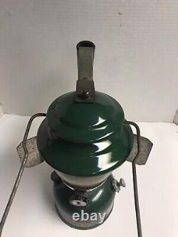 Vintage Coleman Reflector Shield 200A700 Green Single Mantle Lantern Dated 1981