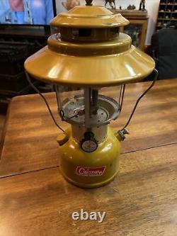 Vintage Coleman Yellow Gold Bond Lantern Double Mantle 6/72 Rare