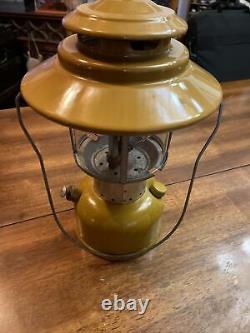 Vintage Coleman Yellow Gold Bond Lantern Double Mantle 6/72 Rare