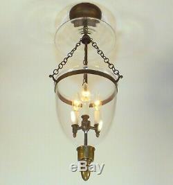 Vintage Colonial Williamsburg Hanging Lantern Pendant Chandelier by Lester Berry