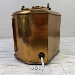 Vintage Copper Nautical Ship Lamp Lanterns Electric Tested & Working
