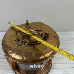 Vintage Copper Nautical Ship Lamp Lanterns Electric Tested & Working