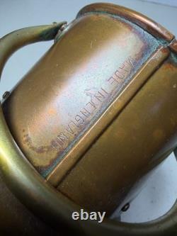 Vintage Copper Ships Lantern Anchor Seahorse GB Trade Mark