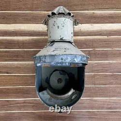 Vintage Cream Galvanized Steel Oil Lantern