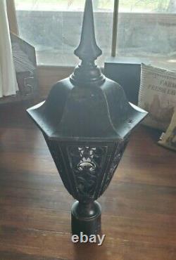 Vintage Decorative Gothic Tudor Post Light Entry Sconce Outdoor Post Lantern