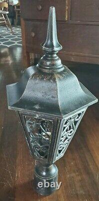 Vintage Decorative Gothic Tudor Post Light Entry Sconce Outdoor Post Lantern