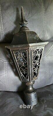 Vintage Decorative Gothic Tudor Post Light Entry Sconce Outdoor Post Lantern