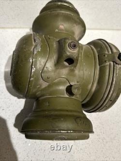 Vintage Dietz Champion Steel Driving Lamps Pair Antique Carriage Car Lanterns