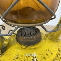 Vintage Dietz D Oil Lantern PROPERTY OF CHICAGO PARK DISTRICT Amber Globe