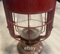 Vintage Dietz Fire Dept Lantern Tubular King