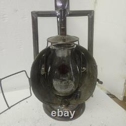 Vintage Dietz NYCL TRACK WALKER PROTECTOR Tubular Kerosene Lantern