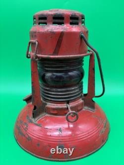 Vintage Dietz No. 0 Red Globe Kerosene Lantern Antique