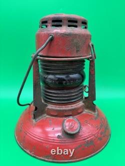 Vintage Dietz No. 0 Red Globe Kerosene Lantern Antique