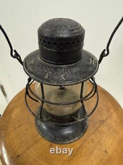 Vintage Dietz No. 6 Black Lantern New York Central Engraved