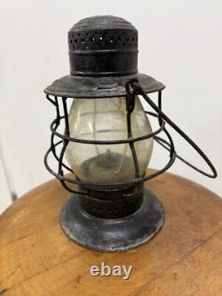Vintage Dietz No. 6 Black Lantern New York Central Engraved