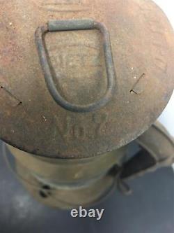 Vintage Dietz oil Railroad Lantern D-Lite NY USA Mining Antique Original Glass