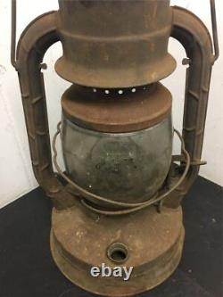 Vintage Dietz oil Railroad Lantern D-Lite NY USA Mining Antique Original Glass