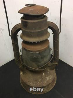 Vintage Dietz oil Railroad Lantern D-Lite NY USA Mining Antique Original Glass