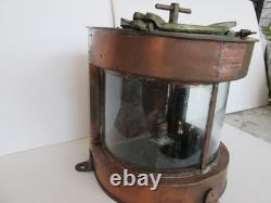 Vintage Early 1900s Ship Lantern Meterorite Copper & Brass Port Navigation