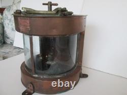 Vintage Early 1900s Ship Lantern Meterorite Copper & Brass Port Navigation