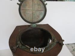 Vintage Early 1900s Ship Lantern Meterorite Copper & Brass Port Navigation