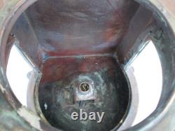 Vintage Early 1900s Ship Lantern Meterorite Copper & Brass Port Navigation