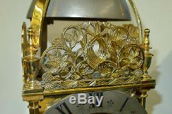 Vintage GOLD PLATED William Grey, London Verge Escapement Lantern Clock