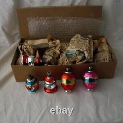 Vintage Glass Lantern Ornaments set of 15 asstd