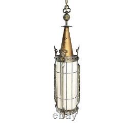 Vintage Gothic Cathedral Pendant Lantern Large Church Light Rewired 52 Body