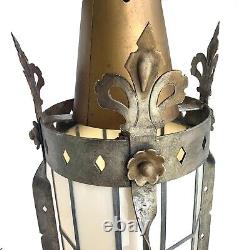 Vintage Gothic Cathedral Pendant Lantern Large Church Light Rewired 52 Body