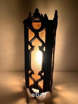 Vintage Gothic Medieval Style Chain Hanging Lantern Light Tested Works