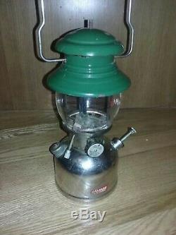 Vintage Green Chrome Coleman 202 Lantern 10-1961