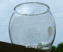 Vintage Green Rising Sun COLEMAN lantern globe fits 200A 201 202 242 FREE S/H