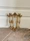 Vintage Half Lantern Wall Sconce With Glass Golden Brass