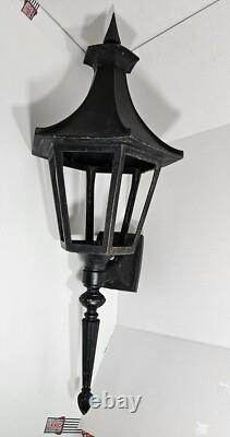 Vintage Hanover Lantern Deck Porch Light Witches Hat Parts Or Repair Read