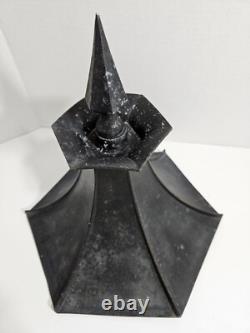 Vintage Hanover Lantern Deck Porch Light Witches Hat Parts Or Repair Read