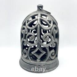 Vintage Heavy Cast Iron Tea Light Candle Lantern