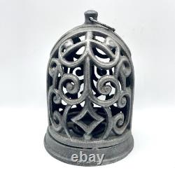 Vintage Heavy Cast Iron Tea Light Candle Lantern