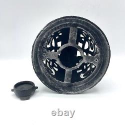 Vintage Heavy Cast Iron Tea Light Candle Lantern