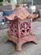 Vintage Heavy Wrought Iron Pagoda Lantern Tea Light Candle 10
