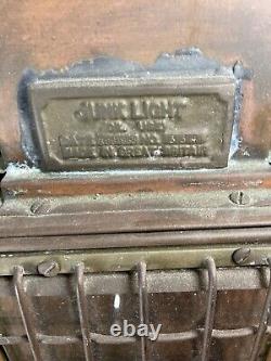Vintage JUNK LIGHT Nautical Oil Lantern, Marked Great Britain Dated 1968