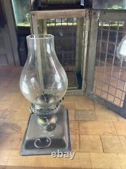 Vintage JUNK LIGHT Nautical Oil Lantern, Marked Great Britain Dated 1968