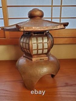 Vintage Japanese Antique -Copper Lantern Collectible Ornament Good