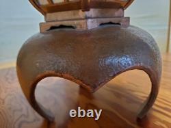 Vintage Japanese Antique -Copper Lantern Collectible Ornament Good