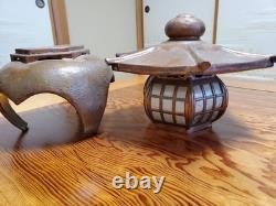 Vintage Japanese Antique -Copper Lantern Collectible Ornament Good