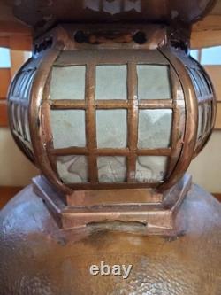 Vintage Japanese Antique -Copper Lantern Collectible Ornament Good