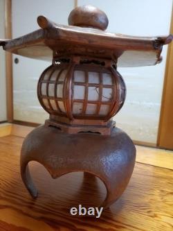 Vintage Japanese Antique -Copper Lantern Collectible Ornament Good